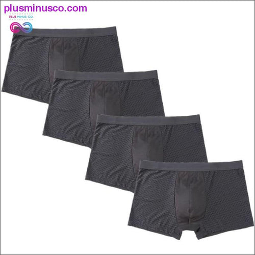 Plus Minus Co 4pcs/Lot Men's Panties Male Underpants Man Pack Shorts