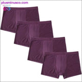 Plus Minus Co 4pcs/Lot Men's Panties Male Underpants Man Pack Shorts, view 3