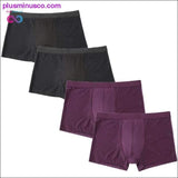 Plus Minus Co 4pcs/Lot Men's Panties Male Underpants Man Pack Shorts, view 5
