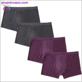 Plus Minus Co 4pcs/Lot Men's Panties Male Underpants Man Pack Shorts, view 6