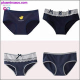 Plus Minus Co 4pcs/lot Women's Panties Cotton Lace edge Briefs Female, view 2