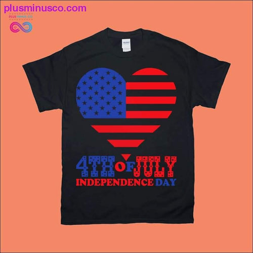 Plus Minus Co 4th of July | Independence Day | Heart American Flag