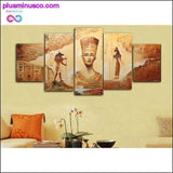 Plus Minus Co 5 Piece Canvas Art Egyptian Oil Painting, view 2