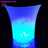 Plus Minus Co 5L 3Colors LED RGB Light Changeable Ice Bucket Champagne, view 2
