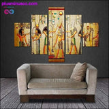 Plus Minus Co 5pcs Abstract Ancient Egyptian Decorative Oil painting On, view 4