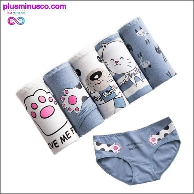 Plus Minus Co 5Pcs/lot New Panties Women Underwear Cotton Briefs Seamless