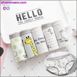 Plus Minus Co 5Pcs/lot New Panties Women Underwear Cotton Briefs Seamless, view 6