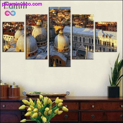 Plus Minus Co 5Pcs/set Tuscany Italy Meadows flowers nature landscape