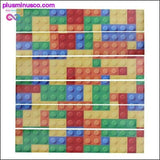Plus Minus Co 6 Pieces/Set Creative DIY 3D Stairway Stickers Lego Blocks, view 3