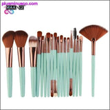 Plus Minus Co 6/15/18Pcs Beauty Makeup Brushes Tool Set for Powder, Eye, view 2
