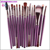 Plus Minus Co 6/15/18Pcs Beauty Makeup Brushes Tool Set for Powder, Eye, view 5