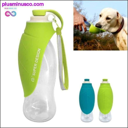 Plus Minus Co 650ml Sport Portable Pet Dog Water Bottle Expandable