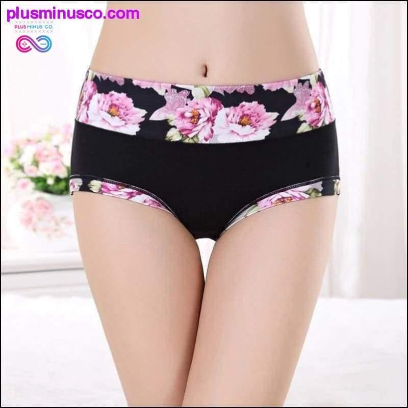Plus Minus Co 6pcs/lot Women Panties Sexy Cotton Underwear Girls Printed