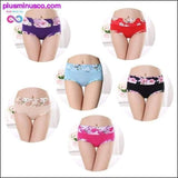 Plus Minus Co 6pcs/lot Women Panties Sexy Cotton Underwear Girls Printed, view 5