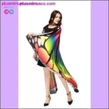 Plus Minus Co 7 Colors Women Scarf Pashmina Butterfly Wing Cape Peacock, view 3