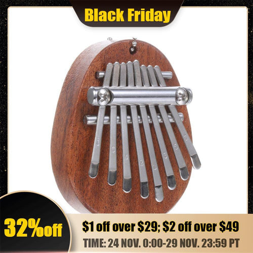Plus Minus Co 8 Keys Mini Kalimba Thumb Piano Portable Exquisite Finger Harp Easy to Learn Musical Finger Piano Instrument Beginner Gifts