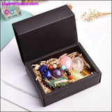 Plus Minus Co 8pcs Natural crystal original stone seven Chakra Healing, view 3