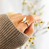 Plus Minus Co 925 Sterling Silver Butterfly Ring, view 2