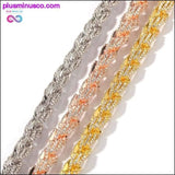 Plus Minus Co 9mm Rope Chain Necklace Silver/rose Gold /gold Color Iced, view 5