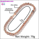 Plus Minus Co 9mm Rope Chain Necklace Silver/rose Gold /gold Color Iced, view 6