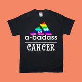 Plus Minus Co A-Badass Cancer Shirt, Cancer Zodiac tshirt, Funny Cancer Shirt, Retro Cancer Horoscope T-shirt, July Birthday Shirt, Cancer Zodiac Gifts, view 2