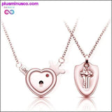 Plus Minus Co A Couple Lovers Jewelry Love Heart Lock Bracelet Stainless, view 4