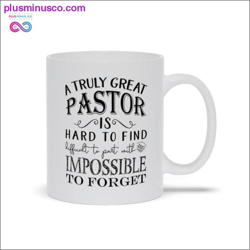 Plus Minus Co A Truly Great Pastor is Hard to Find Coffee Mugs, Pastor Appreciation ,Pastor Gift Religious, pastor anniversary Holiday