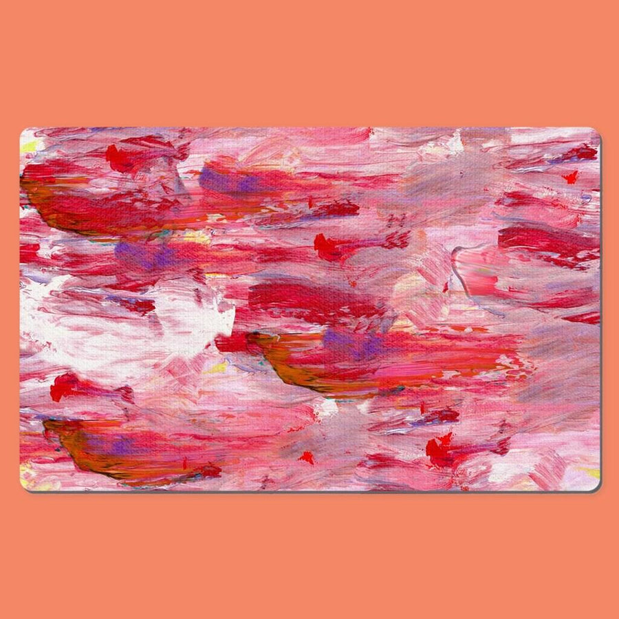 Plus Minus Co Abstract Art Desk Mats, Desktop Mat, Anti-Slip PU Leather Desk Mouse Mat Pad PC Laptop Office Computer Home Mice Mat Stylish Office Gift