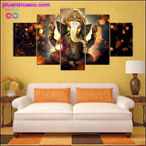 Plus Minus Co Abstract Ganesha painting modern art on canvas: HD Prints 5, view 4