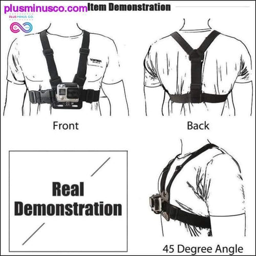 Plus Minus Co Action Camera Chest Harness Strap On || plusminusco.com