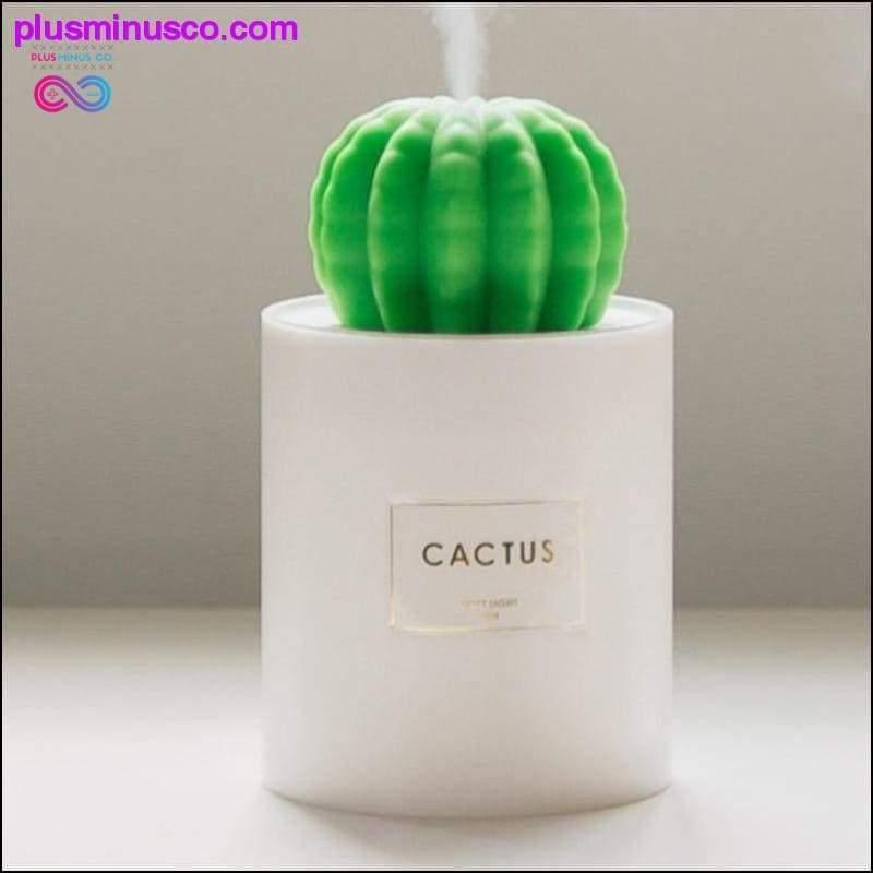 Plus Minus Co Air Humidifier Cactus Aromatherapy Diffuser 280ml USB With
