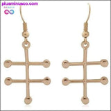 Plus Minus Co Alcohol Chemical Molecule Structure Earrings, view 3
