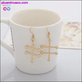 Plus Minus Co Alcohol Chemical Molecule Structure Earrings, view 6