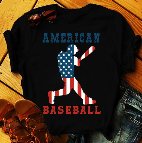 Plus Minus Co American Baseball | American Flag T-Shirts,Baseball Shirt, Baseball Shirts, Baseball Mom,Baseball Birthday Party, Baseball Gifts for Boys