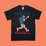 Plus Minus Co American Baseball | American Flag T-Shirts,Baseball Shirt, Baseball Shirts, Baseball Mom,Baseball Birthday Party, Baseball Gifts for Boys, view 2