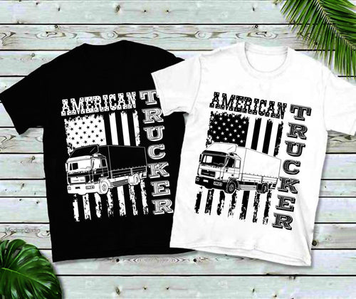 Plus Minus Co American Trucker | American Flag T-Shirts