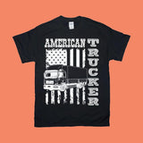 Plus Minus Co American Trucker | American Flag T-Shirts, view 3