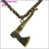 Plus Minus Co Amulet Viking Necklace and Axe Pendant - Unique Jewelry for, view 3