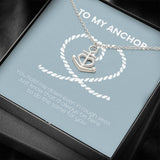 Plus Minus Co Anchor Necklace - Perfect gift for best friend, soulmate,, view 2