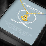 Plus Minus Co Anchor Necklace - Perfect gift for best friend, soulmate,, view 4