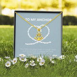 Plus Minus Co Anchor Necklace - Perfect gift for best friend, soulmate,, view 6