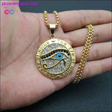 Plus Minus Co Ancient Egypt The Eye Of Horus Pendant Necklaces For Women, view 3
