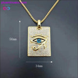 Plus Minus Co Ancient Egypt The Eye Of Horus Pendant Necklaces For Women, view 5