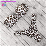 Plus Minus Co Animal Print Leopard Bikini Push Up Swimsuit Sexy Women, view 5