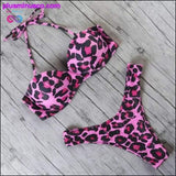 Plus Minus Co Animal Print Leopard Bikini Push Up Swimsuit Sexy Women, view 6