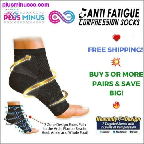 Plus Minus Co Anti-Fatigue Compression Socks