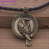 Plus Minus Co Antiquing Double sided Rune Norse Talisman Viking Raven, view 3