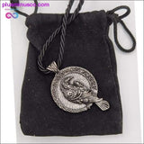 Plus Minus Co Antiquing Double sided Rune Norse Talisman Viking Raven, view 6