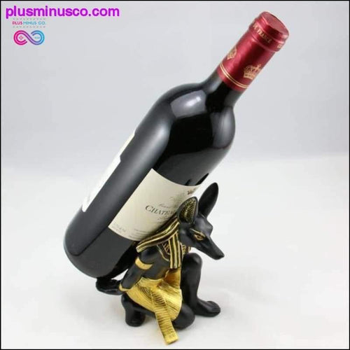 Plus Minus Co Anubis resin wine Holder