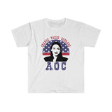 Plus Minus Co AOC Alexandria Ocasio Cortez Feminist Political Quote T-Shirt, Change Takes Courage, Progressive, Girl Power, Democratic Party Representativ, view 2